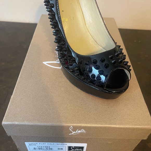 Christian Louboutin Louis Calf/Spike Shoe - Picture 9 of 10
